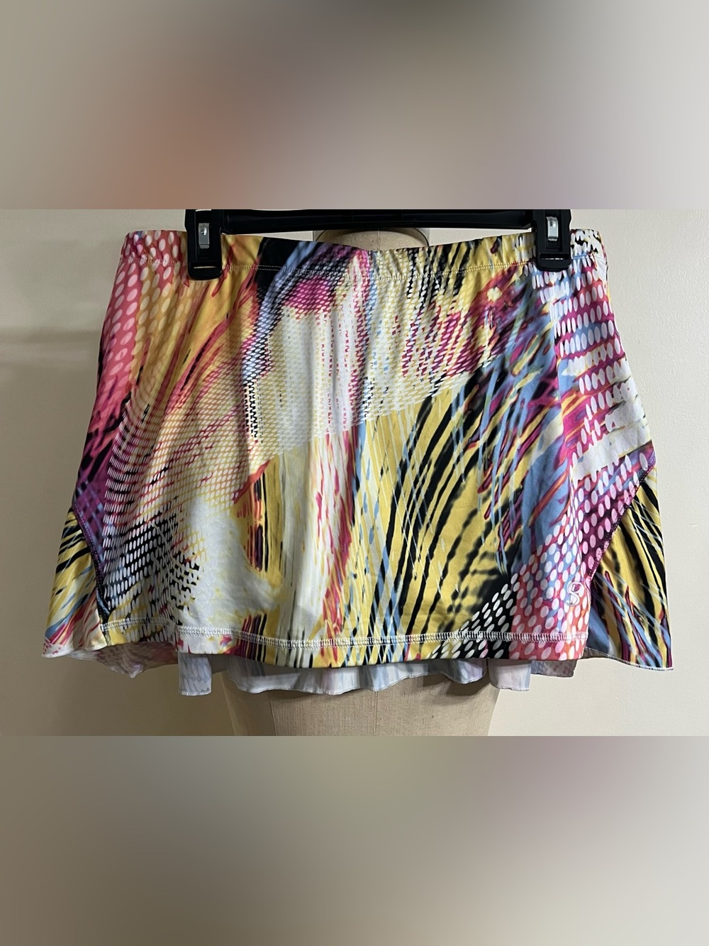 Sofibella Pop Ride Multi Color Print 13" Skort Size XL